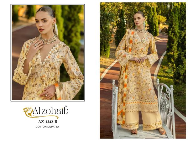 ALZOHAIB AZ 1342 B COTTON SALWAR KAMEEZ