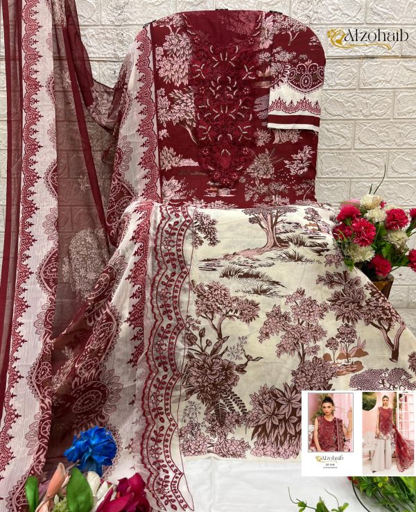 ALZOHAIB AZ 1343 COTTON PAKISTANI SALWAR SUIT
