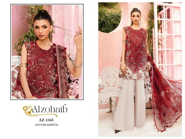 ALZOHAIB AZ 1343 COTTON PAKISTANI SALWAR SUIT