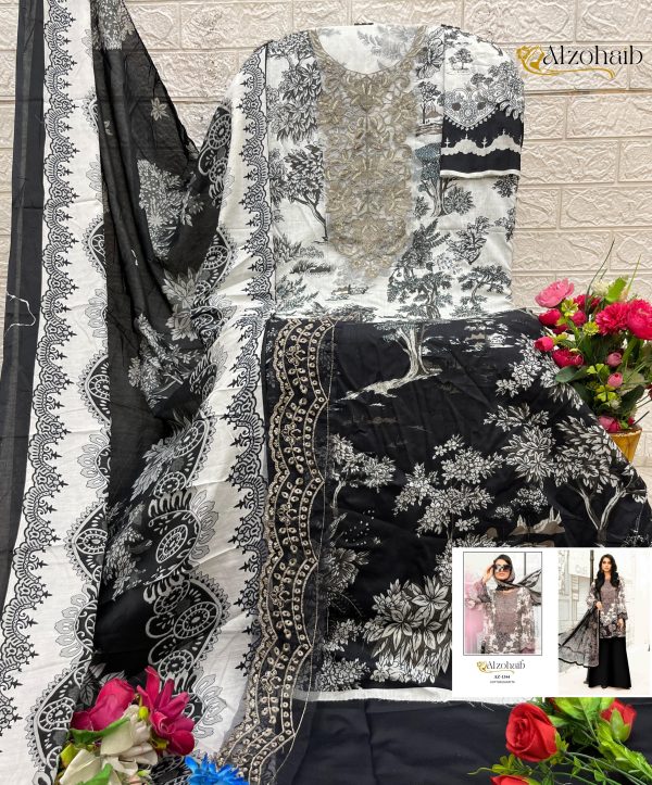 ALZOHAIB AZ 1344 COTTON PAKISTANI SALWAR SUIT