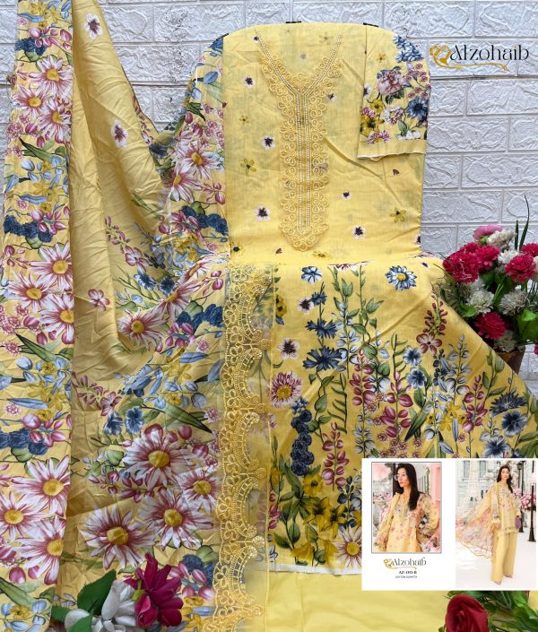 ALZOHAIB AZ 1353 B COTTON PAKISTANI SALWAR SUIT
