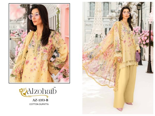 ALZOHAIB AZ 1353 B COTTON PAKISTANI SALWAR SUIT