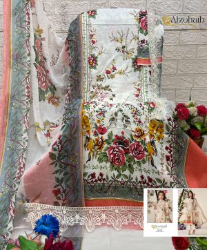 ALZOHAIB AZ 1358 INAAYA PAKISTANI COTTON SUIT
