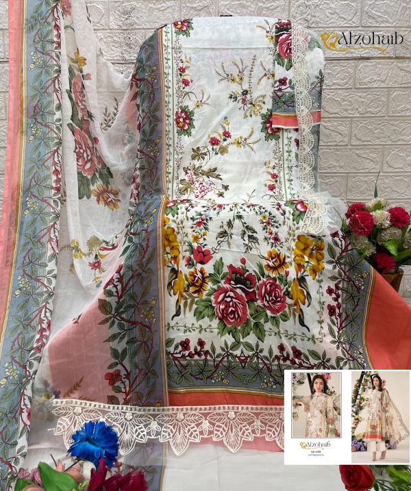 ALZOHAIB AZ 1358 INAAYA PAKISTANI COTTON SUIT