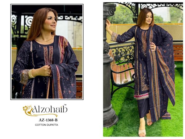 ALZOHAIB AZ 1368 B COTTON SALWAR KAMEEZ