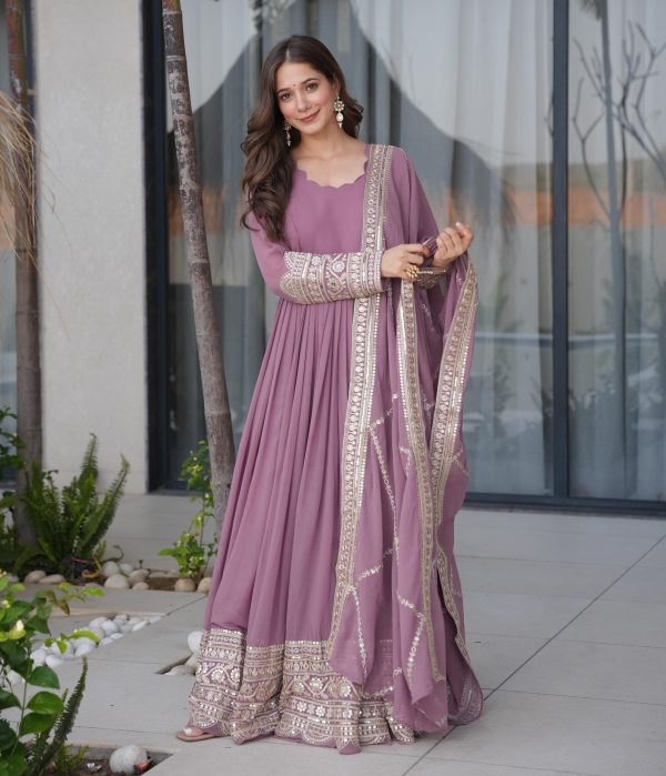 AYYANA 4 B LATEST GEORGETTE GOWN WHOLESALE
