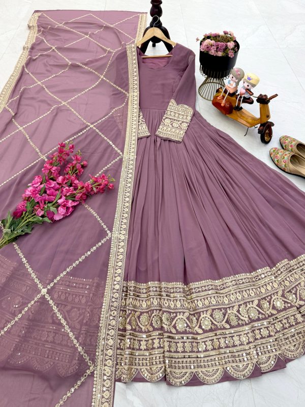 AYYANA 4 B LATEST GEORGETTE GOWN WHOLESALE