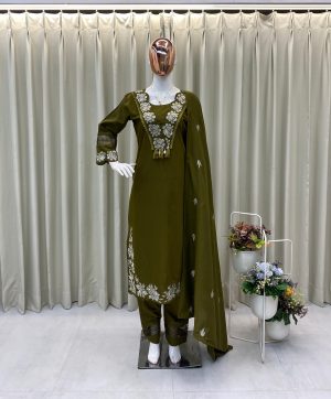 BE 385 D DESIGNER RAYON SLUB COTTON SUITS WHOLESALE