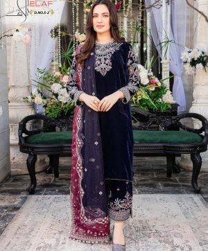 ELAF S 2 VELVET PAKISTANI SALWAR KAMEEZ