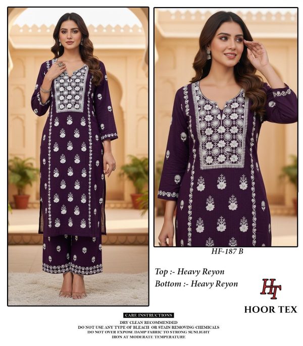 HOOR TEX HF 187 B READYMADE SALWAR SUITS