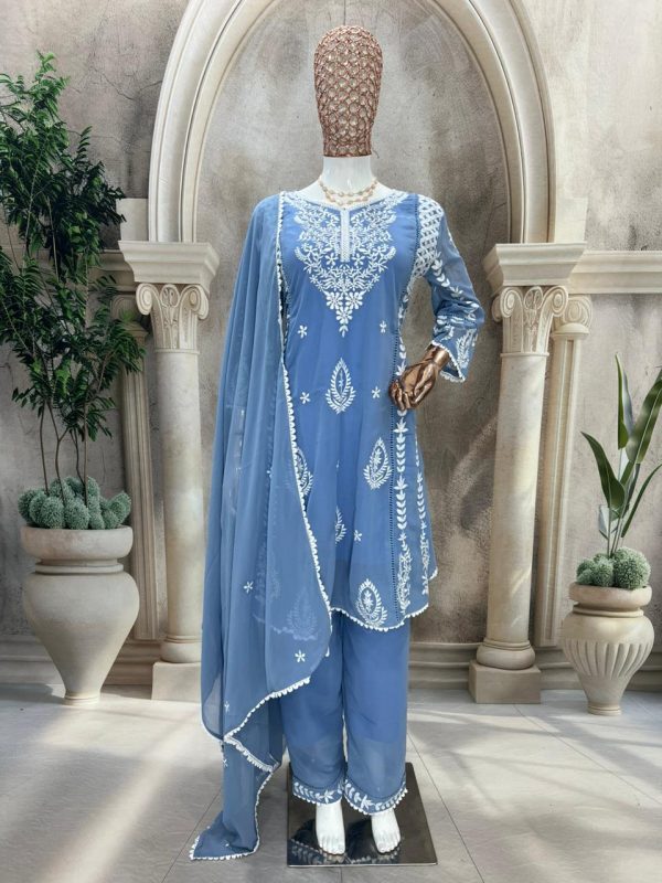 KAVYA FAB KF 3184 B TRENDING PLAZZO SUIT WHOLESALE