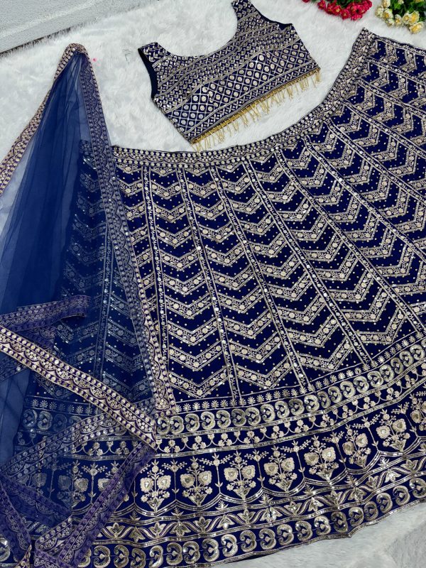 KF 1004 LATEST GEORGETTE LEHENGA CHOLI WHOLESALE