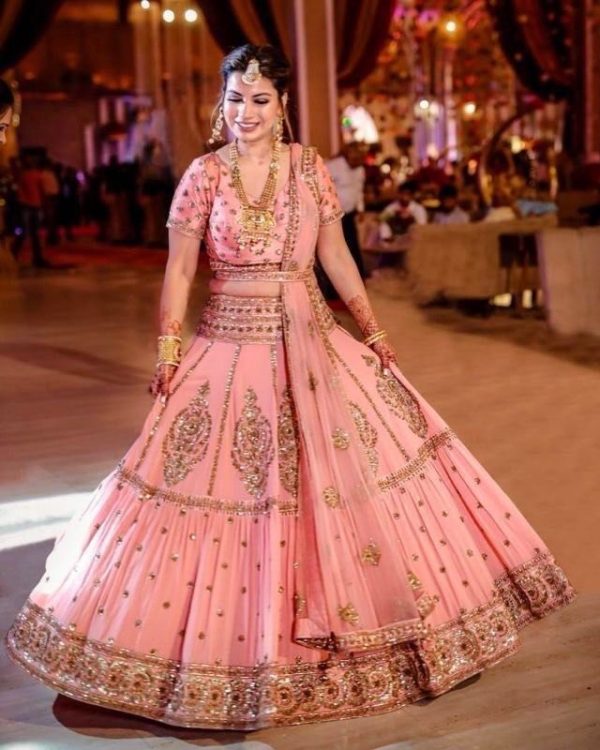 KF 1609 LATEST GEORGETTE LEHENGA CHOLI WHOLESALE
