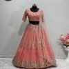 KF 1609 LATEST GEORGETTE LEHENGA CHOLI WHOLESALE