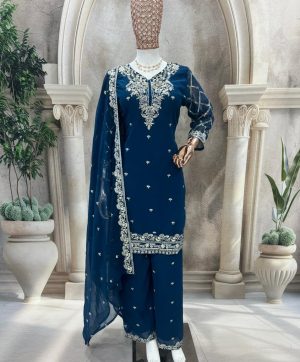KF 3187 B TRENDING PLAZZO SUITS WHOLESALE