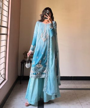 LC 1406 TRENDING PLAZZO SUITS WHOLESALE
