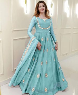 LG 2006 B DESIGNER GEORGETTE GOWN WHOLESALE