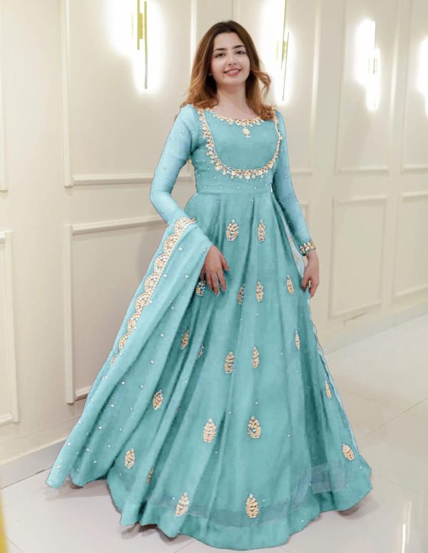 LG 2006 B DESIGNER GEORGETTE GOWN WHOLESALE