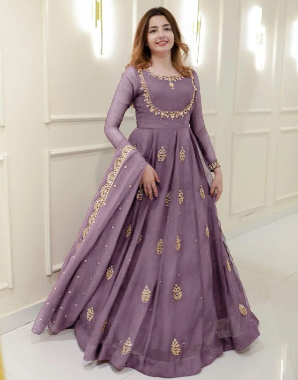 LG 2006 C DESIGNER GEORGETTE GOWN WHOLESALE