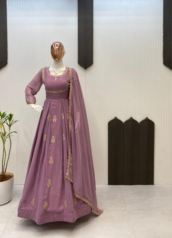 LG 2006 C DESIGNER GEORGETTE GOWN WHOLESALE