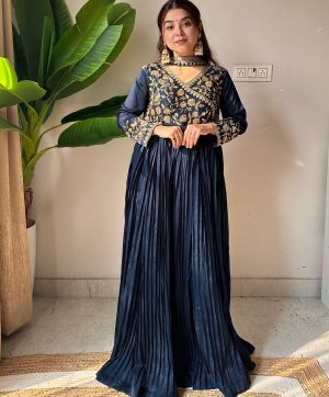 LM 09 B TRENDING BLOOMING VICHITRA GOWN WHOLESALE