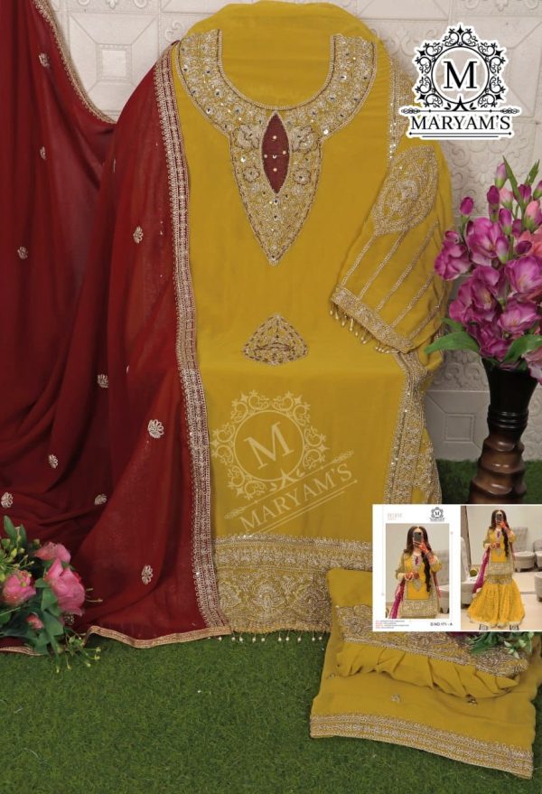 MARYAM'S 171 A GEORGETTE PAKISTANI SALWAR SUIT