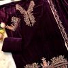 MARYAM'S 184 B VELVET PAKISTANI SALWAR KAMEEZ