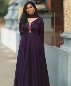 MC LATEST GEORGETTE GOWN WHOLESALE