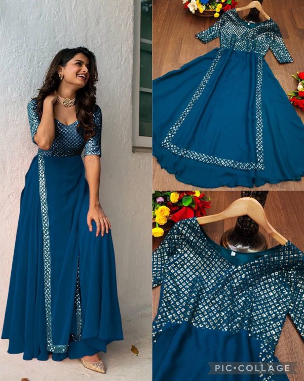 MC LATEST PARTY WEAR GOWN WHOLESALE
