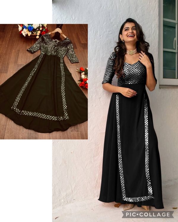 MC LATEST PARTY WEAR GOWN WHOLESALE