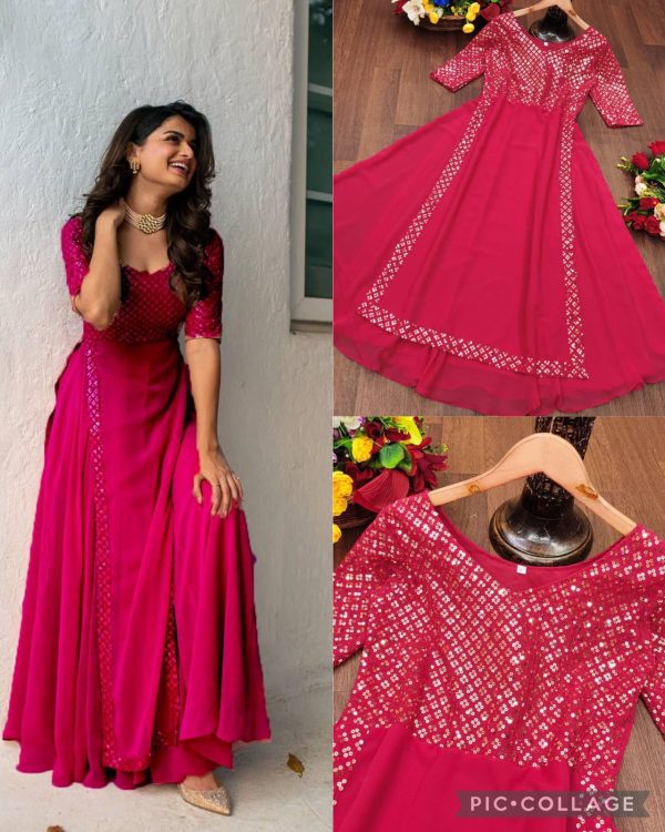 MC LATEST PARTY WEAR GOWN WHOLESALE