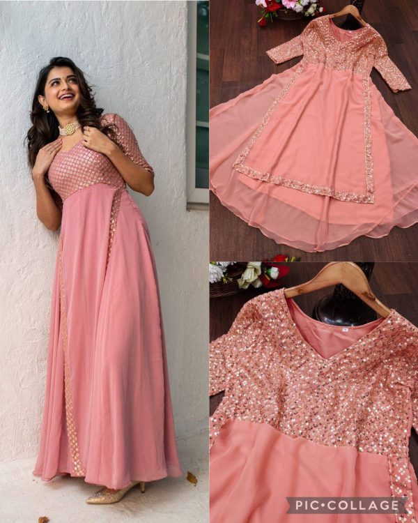 MC LATEST PARTY WEAR GOWN WHOLESALE