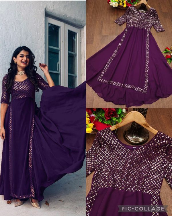 MC LATEST PARTY WEAR GOWN WHOLESALE
