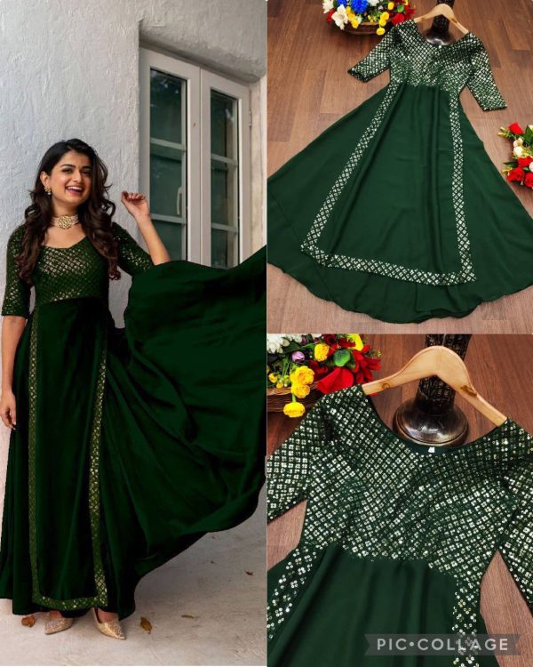 MC LATEST PARTY WEAR GOWN WHOLESALE