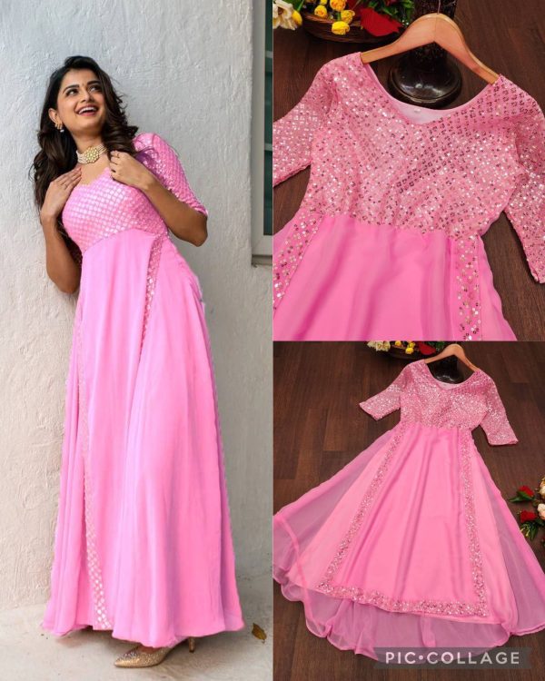 MC LATEST PARTY WEAR GOWN WHOLESALE