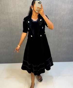 MC LATEST VELVET ANARKALI GOWN WHOLESALE