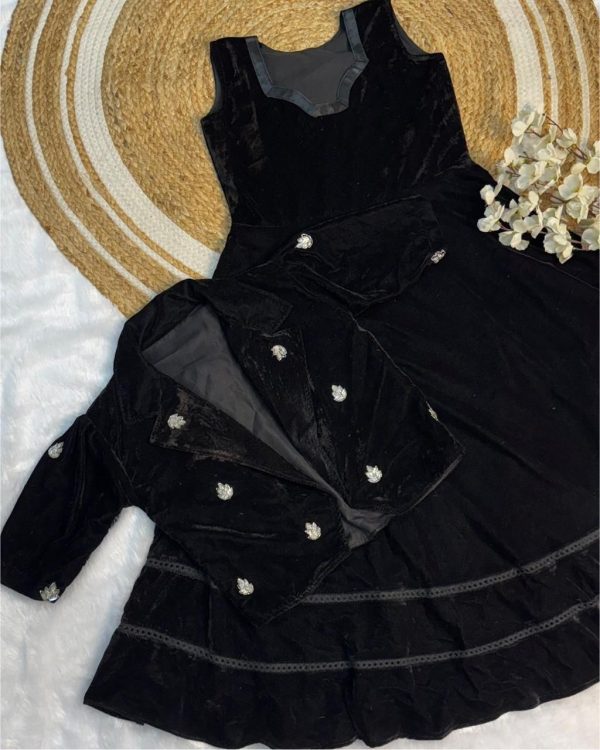 MC LATEST VELVET ANARKALI GOWN WHOLESALE