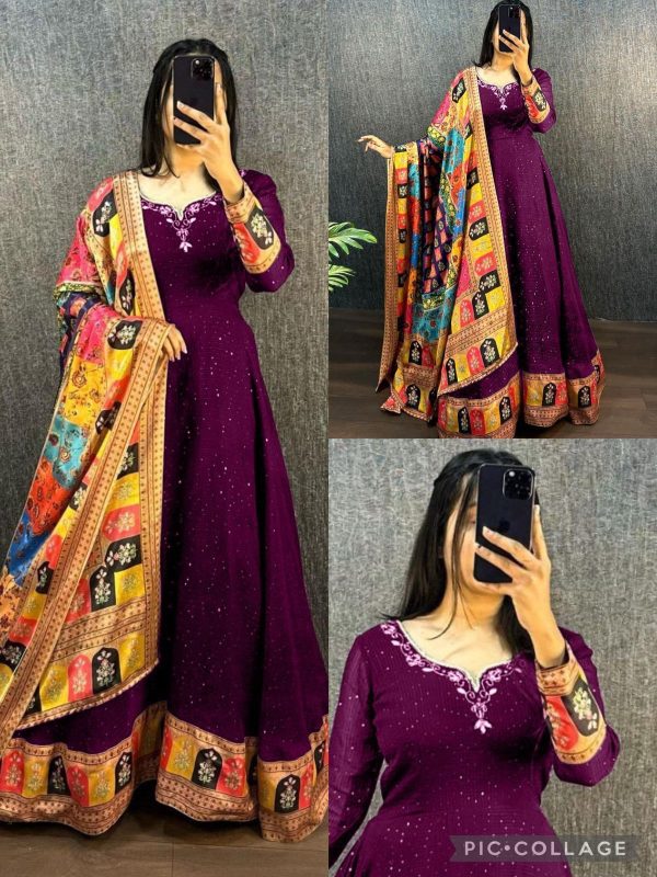 MOX CREATION LATEST ANARKALI GOWN WHOLESALE