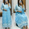 MOX CREATION LATEST LUCKNAWI CHICKANKARI GOWN