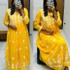 MOX CREATION LATEST LUCKNAWI CHICKANKARI GOWN