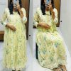 MOX CREATION LATEST LUCKNAWI CHICKANKARI GOWN