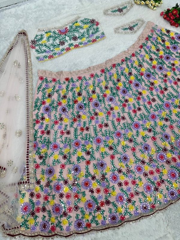 MT 1012 LATEST HEAVY SOFT NET LEHENGA CHOLI
