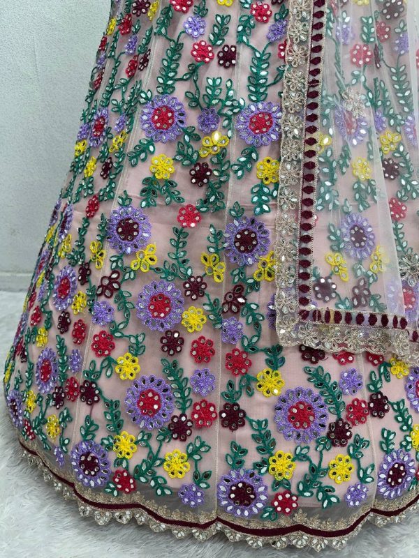 MT 1012 LATEST HEAVY SOFT NET LEHENGA CHOLI
