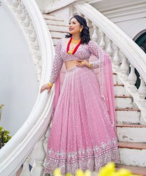 MT 1020 TRENDING GEORGETTE LEHENGA CHOLI
