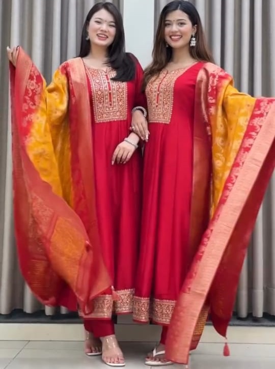 MT LATEST AKSHARA ANARKALI FESTIVAL COLLECTION