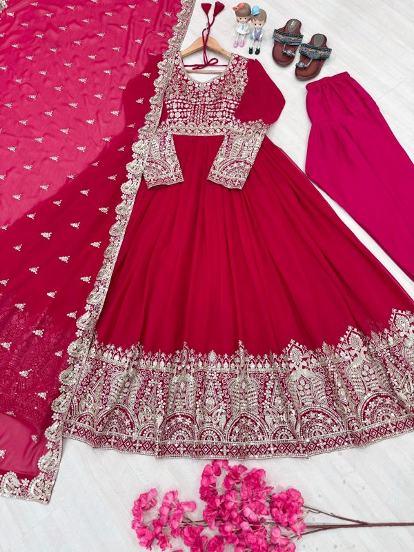 PD 1137 A LATEST GEORGETTE GOWN WHOLESALE