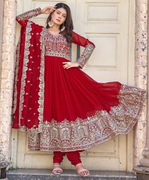 PD 1137 C LATEST GEORGETTE GOWN WHOLESALE