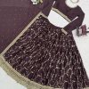 QRC 380 LATEST CHINON SILK LEHENGA CHOLI ONLINE