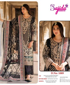 SAJIDA DESIGNERS 1089 GEORGETTE SALWAR KAMEEZ