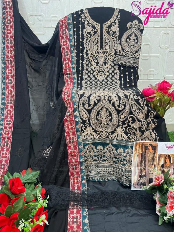 SAJIDA DESIGNERS 1089 GEORGETTE SALWAR KAMEEZ